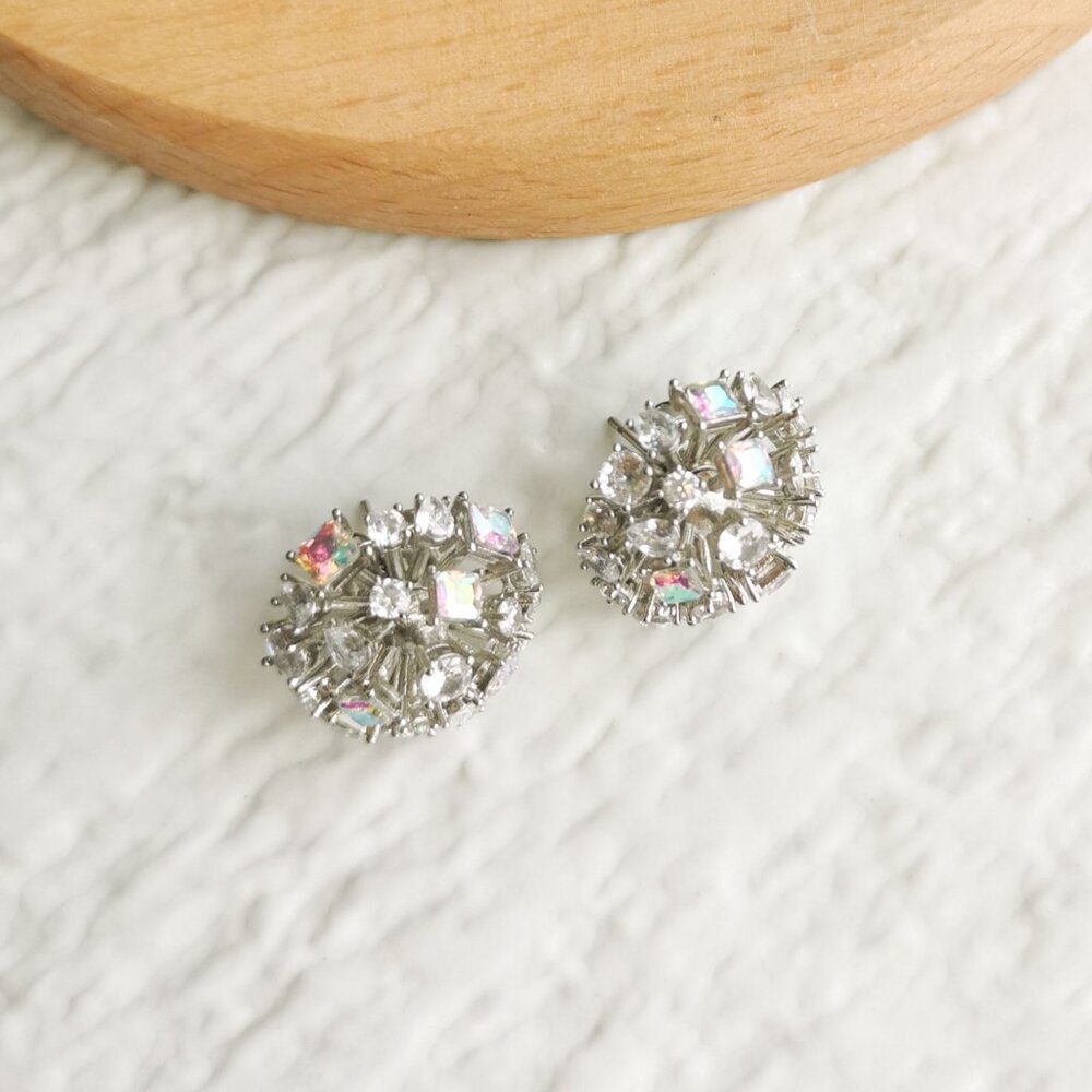 Kate Spade Beaming Bright Silver Crystal Stud Earrings - Picture 4 of 4